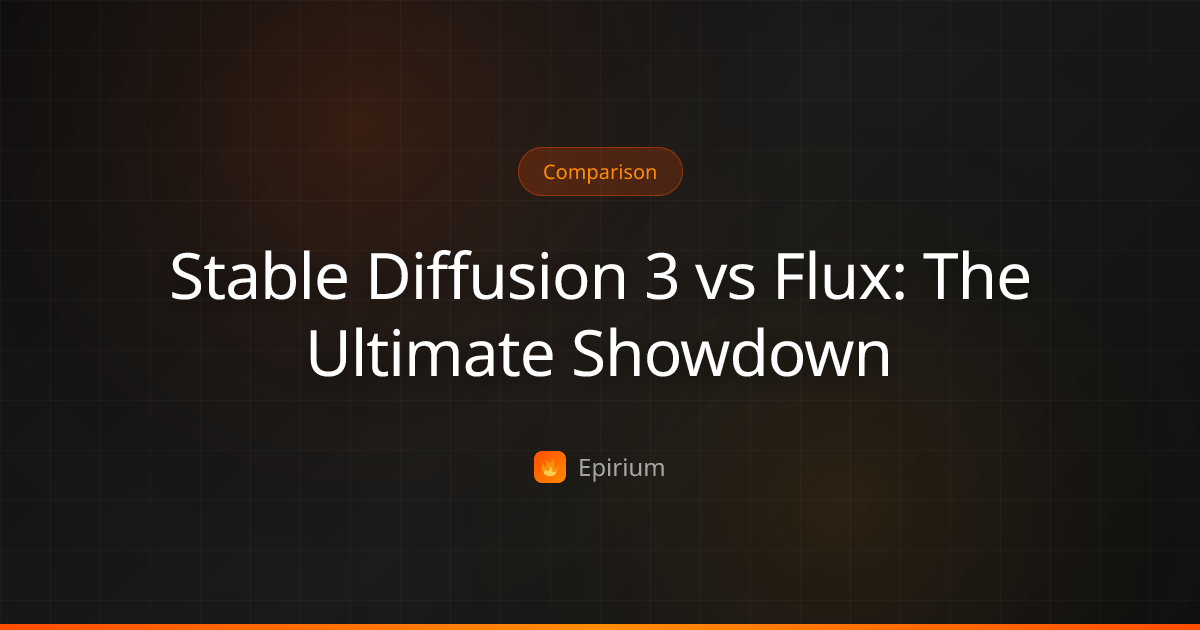 Stable Diffusion 3 vs Flux: The Ultimate Showdown
